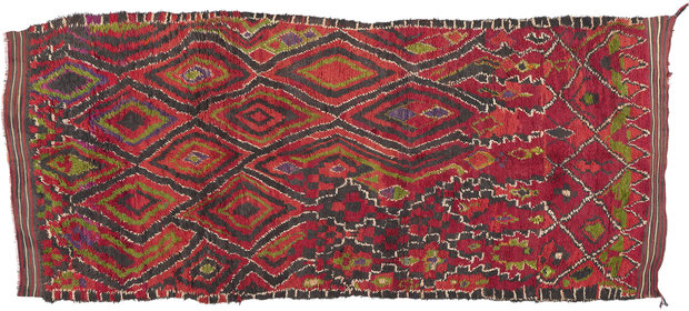 6 x 14 Vintage Red Talsint Moroccan Rug 20647