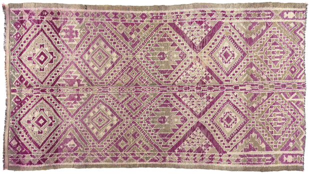 6 x 10 Vintage Purple Beni MGuild Moroccan Rug 20666