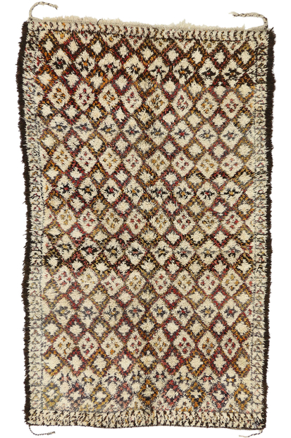 6 x 10 Vintage Moroccan Beni Ourain Rug 20690