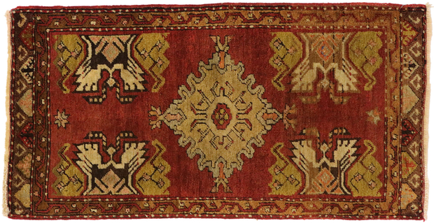 2 x 3 Vintage Turkish Yastik Rug 50792