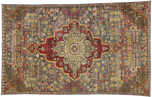 4 x 6 Vintage Oushak Rug 52324