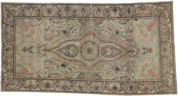 4 x 7 Vintage Oushak Rug 52332