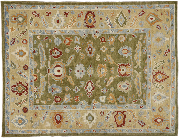 5 x 7 Earthy Modern Oushak Rug 52365