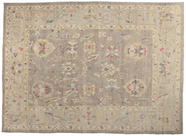 10 x 14 Modern Lavender-Gray Turkish Oushak Rug 52370