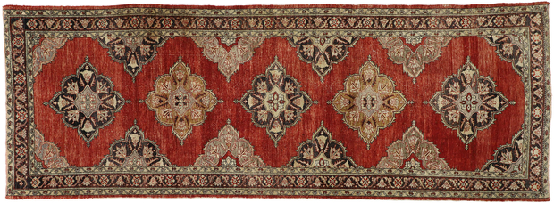 5 x 13 Vintage Turkish Oushak Rug 52388