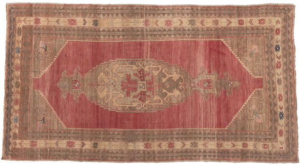 6 x 12 Vintage Red Turkish Oushak Rug 52419