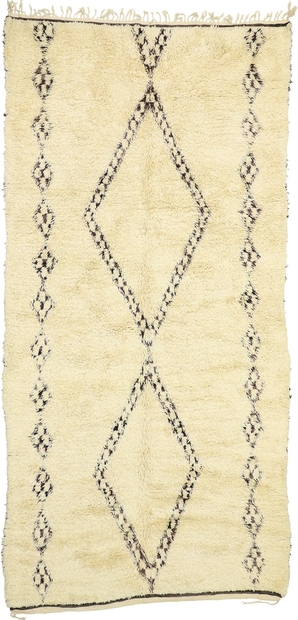 6 x 13 Organic Modern Beni Ourain Moroccan Rug 20769