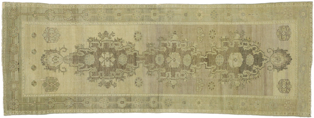 3 x 9 Vintage Turkish Oushak Rug 50838