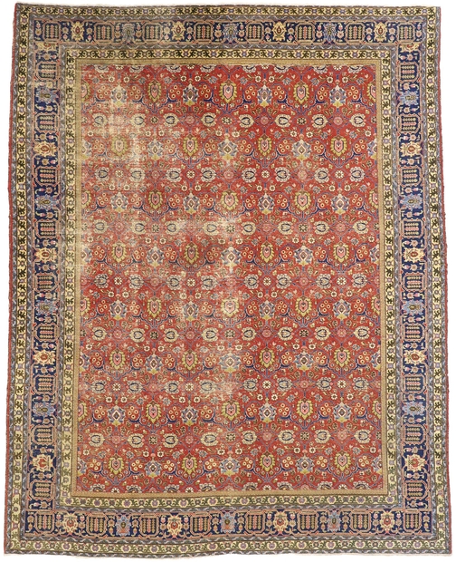 12 x 15 Vintage Persian Tabriz Rug 77216