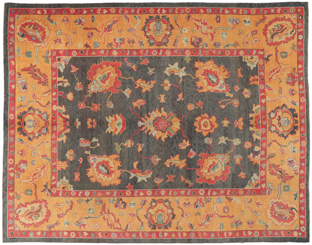 10 x 13 Colorful Oushak Rug 52430