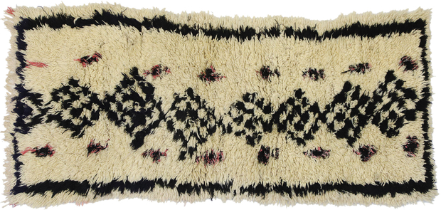 2 x 5 Vintage Moroccan Azilal Rug 20850