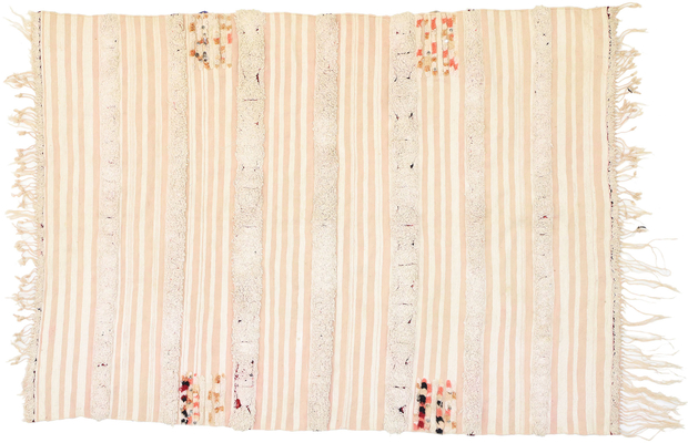 3 x 6 Vintage Moroccan Wedding Blanket Rug 20822