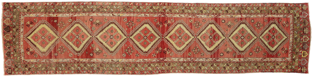 5 x 20 Antique Oushak Rug 50868