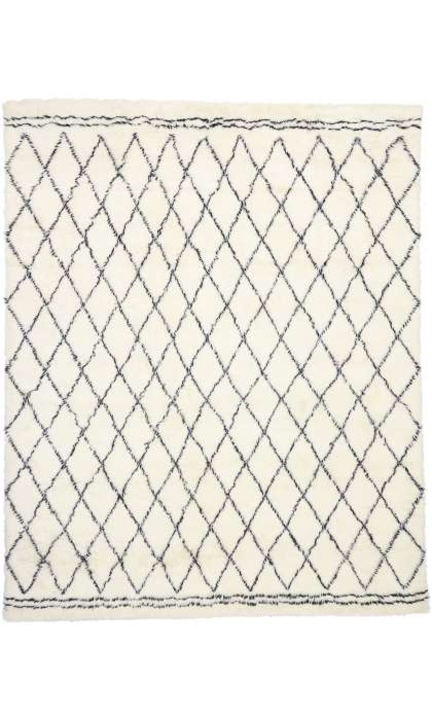 10 x 13 New Contemporary Moroccan Rug with Organic Modern Style 30420