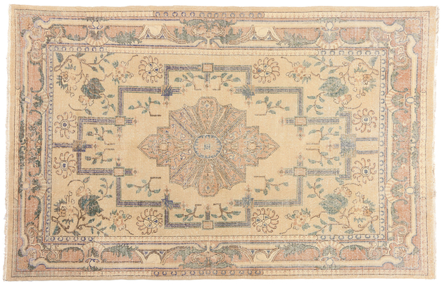 7 x 11 Distressed Vintage Turkish Sivas Rug 50869