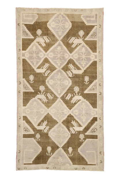 5 x 9 Vintage Turkish Oushak Rug 52469