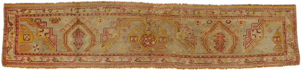 2 x 9 Antique Turkish Oushak Rug 50879