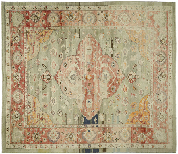 13 x 15 Turkish Oushak Rug 52510