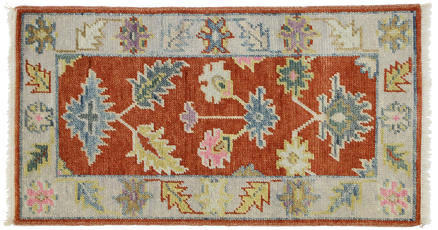 2 x 4 Colorful Oushak Rug 30493