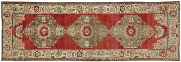 3 x 11 Vintage Oushak Rug 50757