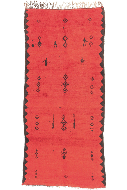 5 x 11 Vintage Red Taznakht Moroccan Rug 20896