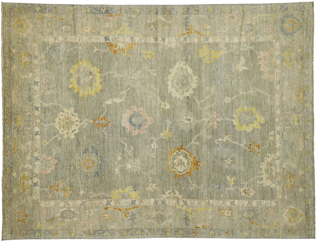 9 x 12 Vintage-Inspired Oushak Rug 80524