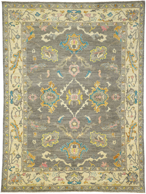 9 x 12 Colorful Oushak Rug 80525