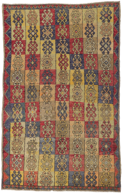 5 x 8 Vintage Turkish Oushak Rug 50918