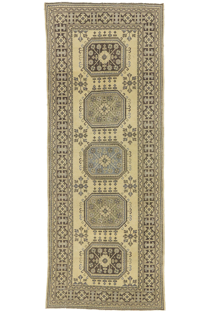 5 x 12 Vintage Turkish Oushak Rug 50920