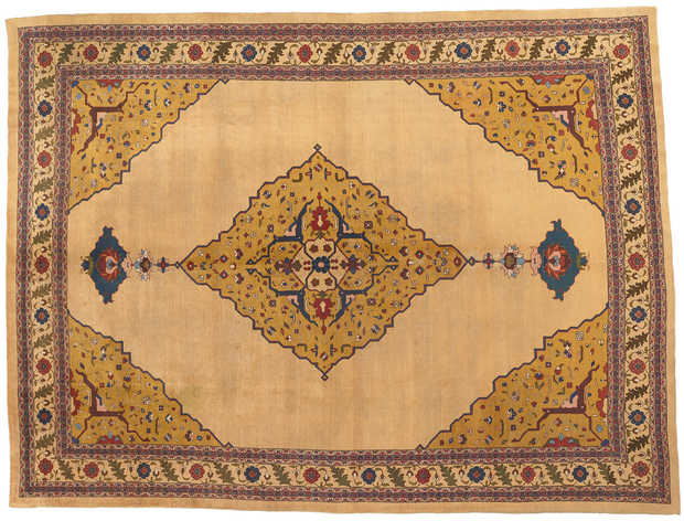 10 x 14 Antique Indian Agra Rug 52657