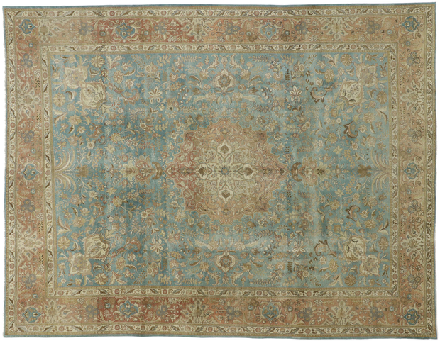 10 x 13 Vintage Tabriz Rug 52664