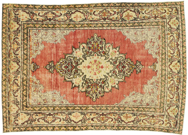 4 x 6 Vintage Turkish Sivas Rug 52568