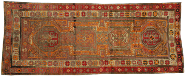 3 x 8 Vintage Oushak Rug 52614