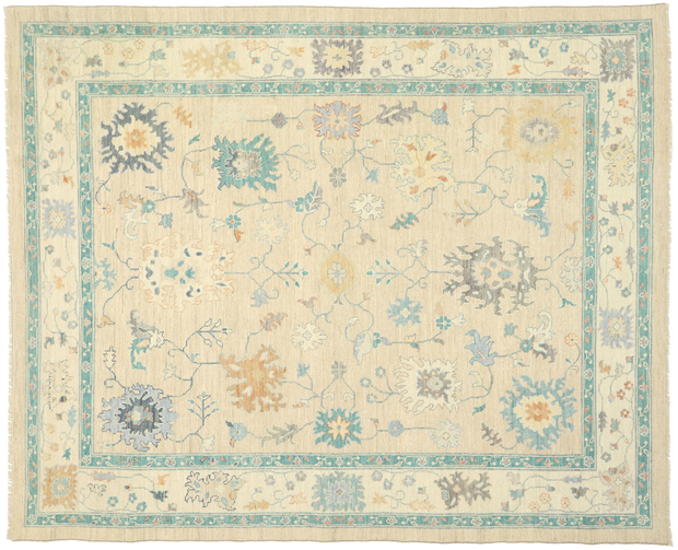 10 x 12 Colorful Oushak Rug 80550