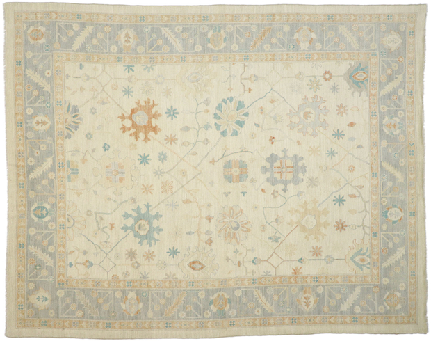 12 x 15 Earth-Tone Oushak Rug 80557