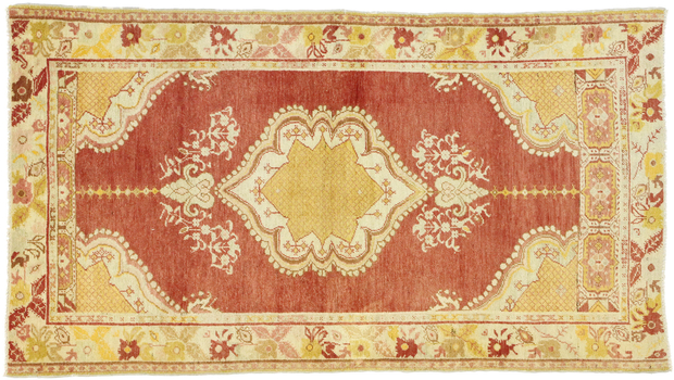 4 x 7 Vintage Turkish Oushak Rug 52702
