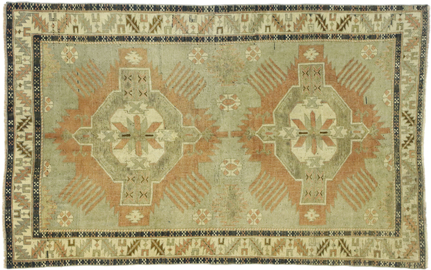 4 x 6 Vintage Oushak Rug 52726