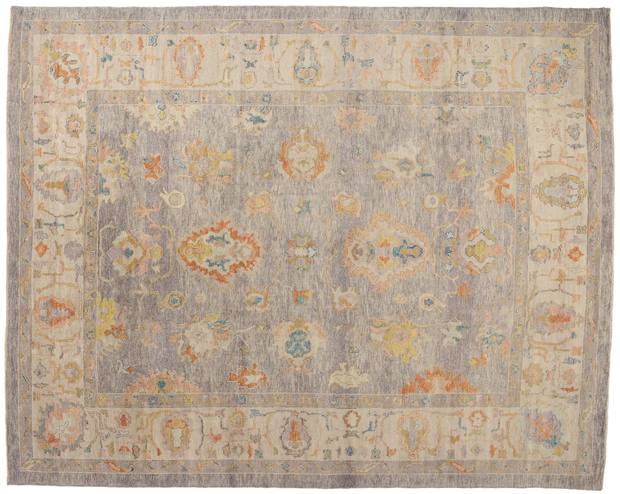 11 x 14 Colorful Turkish Oushak Rug 52731