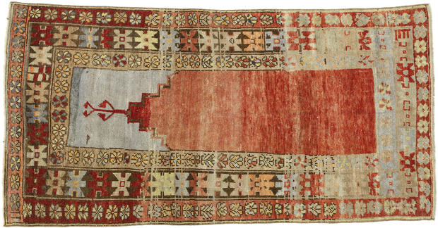 3 x 6 Vintage Oushak Rug 52748