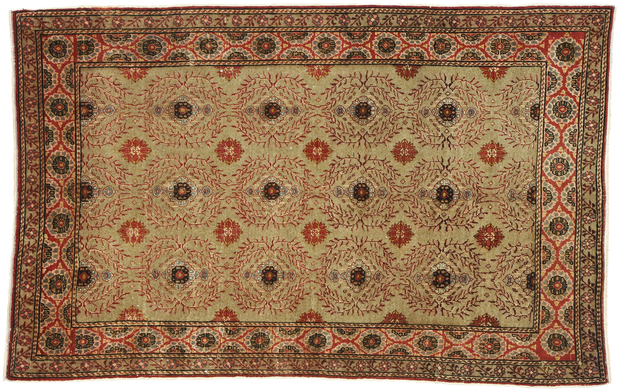 4 x 6 Vintage Oushak Rug 52774