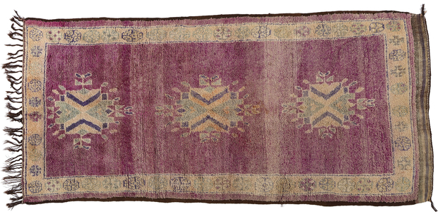 6 x 12 Vintage Purple Talsint Moroccan Rug 20931