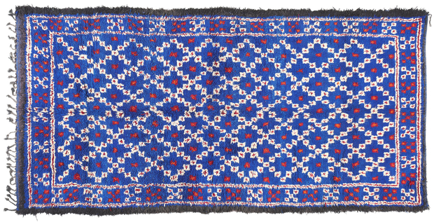 6 x 13 Vintage Blue Beni MGuild Moroccan Rug 20968