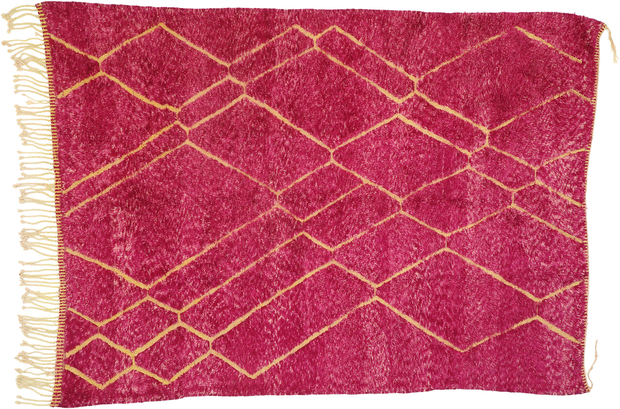 7 x 10 Pink Magenta Moroccan Rug 21046