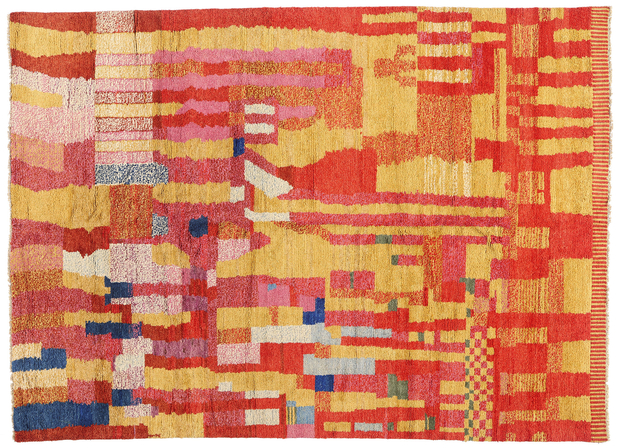 10 x 14 Modern Abstract Moroccan Rug 80569