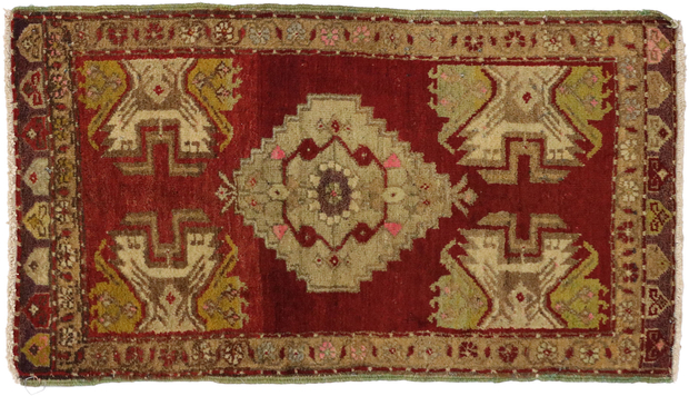 2 x 3 Vintage Oushak Rug 50955