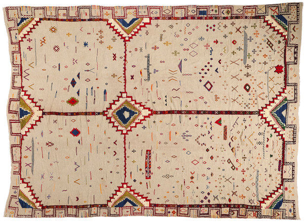 13 x 18 Vintage Glaoui Moroccan High-Low Rug 20923