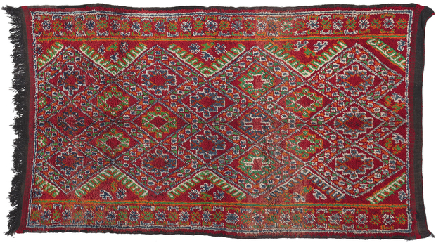 6 x 11 Vintage Red Beni MGuild Moroccan Rug 20940