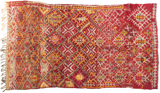 6 x 10 Vintage Red Beni MGuild Moroccan Rug 20944