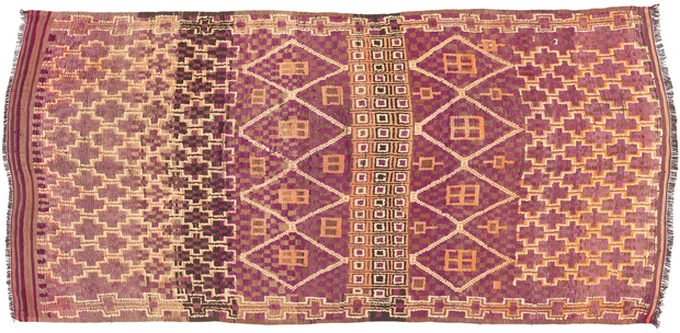 6 x 13 Vintage Purple Beni MGuild Moroccan Rug 20917
