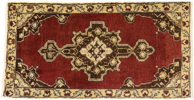 2 x 3 Vintage Turkish Yastik Rug 50965